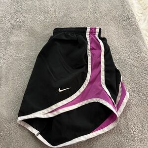 Nike Black and Purple Running Shorts